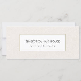 Eenvoudig modern Salon Spa Pink Cadeaubon