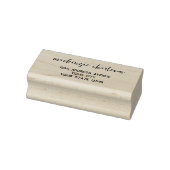 Eenvoudig modern script gepersonaliseerd retouradr 	rubberstempel (Stempel)