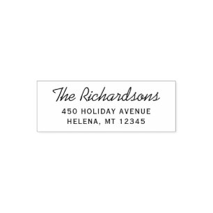 Eenvoudig modern script   Gezin of huwelijk Zelfinktende Stempel