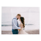 Eenvoudig modern Script Heart Weddenschap Bedankt Groot Cadeauzakje (Achterkant)