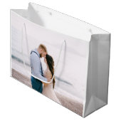 Eenvoudig modern Script Heart Weddenschap Bedankt Groot Cadeauzakje (Voorkant Gekanteld)