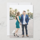 Eenvoudig Modern Script Huwelijk Save The Date (Achterkant)