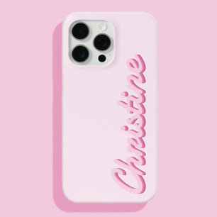 Eenvoudig Modern Script Naam Monogram iPhone 15 Pro Max Hoesje