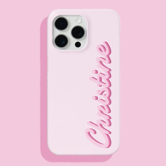 Eenvoudig Modern Script Naam Monogram Case-Mate iPhone Case