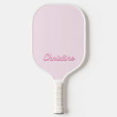 Eenvoudig Modern Script Naam Monogram Pickleball Paddle (Voorkant)