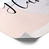 Eenvoudig modern Script Photo Couples Shower Welko Poster (Hoek)