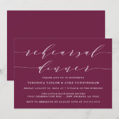 EENVOUDIG MODERN SCRIPT | REPETITIE DINER UITNODIG KAART (Voorkant / Achterkant)