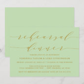 EENVOUDIG MODERN SCRIPT | REPETITIE DINER UITNODIG KAART (Voorkant / Achterkant)