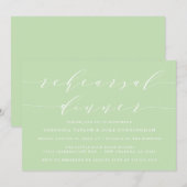 EENVOUDIG MODERN SCRIPT | REPETITIE DINER UITNODIG KAART (Voorkant / Achterkant)