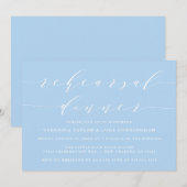 EENVOUDIG MODERN SCRIPT | REPETITIE DINER UITNODIG KAART (Voorkant / Achterkant)