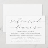 EENVOUDIG MODERN SCRIPT | REPETITIE DINER UITNODIG KAART (Voorkant / Achterkant)