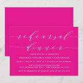 EENVOUDIG MODERN SCRIPT | REPETITIE DINER UITNODIG KAART (Voorkant / Achterkant)