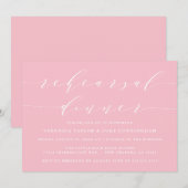 EENVOUDIG MODERN SCRIPT | REPETITIE DINER UITNODIG KAART (Voorkant / Achterkant)