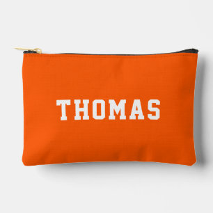 Eenvoudig modern Sinaasappel gepersonaliseerd Etui