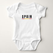 Eenvoudig Modern Spanje Spaanse Art Letter Souveni Romper (Voorkant)