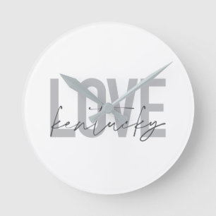 Eenvoudig, modern, stedelijk, cool design Love Ken Ronde Klok