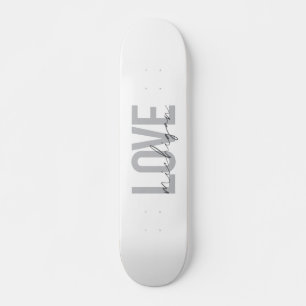 Eenvoudig, modern, stedelijk, cool design Love Mic Skateboard