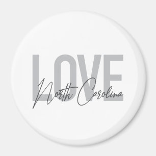 Eenvoudig, modern, stedelijk design Love North Car Magneet
