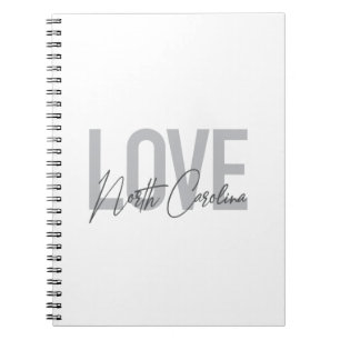 Eenvoudig, modern, stedelijk design Love North Car Notitieboek