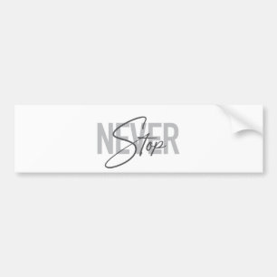 Eenvoudig, modern, stedelijk, trendvormig ontwerp bumpersticker