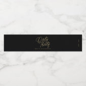 Eenvoudig modern, strak en aangepast waterfles etiket (Enkel label)