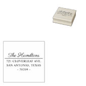 Eenvoudig Modern Terugkeeradres Douane Rubberstempel (Gestempeld)