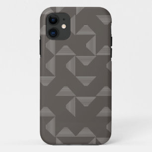 Eenvoudig, modern, trendgeometrisch grafisch patro iPhone 11 hoesje