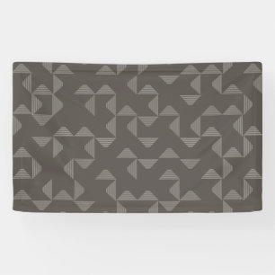 Eenvoudig, modern, trendgeometrisch grafisch patro spandoek