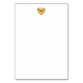 Eenvoudig modern Typografietabel nummer Kaart (Achterkant)