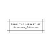 Eenvoudig modern uit de bibliotheek Aangepaste naa Rubberstempel (Afrduk)