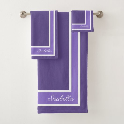 Eenvoudig modern ultraviolet bad handdoek (Insitu)