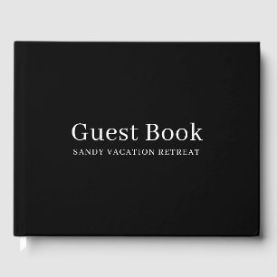 Eenvoudig Modern Vakantiehuis Gastenboek Zwart