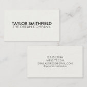 Eenvoudig modern visitekaartje (Voorkant / Achterkant)