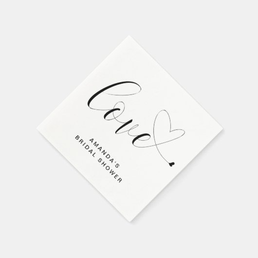 Eenvoudig modern Vrijgezellenfeest met klauw-liefd Servet (Hoek)