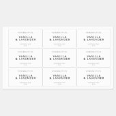 Eenvoudig modern wit zeeplabel labels (Vel)