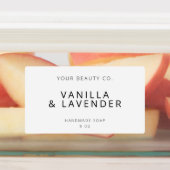 Eenvoudig modern wit zeeplabel labels (Aangebracht)