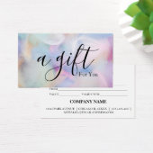 Eenvoudig & Modern Zakelijk Cadeaubon Visitekaartje (Bureau)