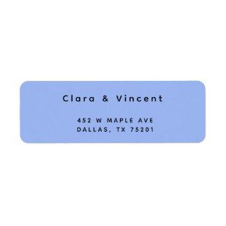 Eenvoudig Modern Zee Foam Retouradres Etiket