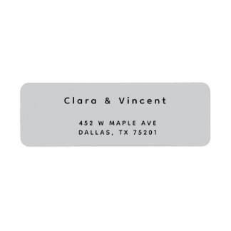 Eenvoudig Modern Zee Foam Retouradres Etiket