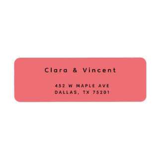 Eenvoudig Modern Zee Foam Retouradres Etiket