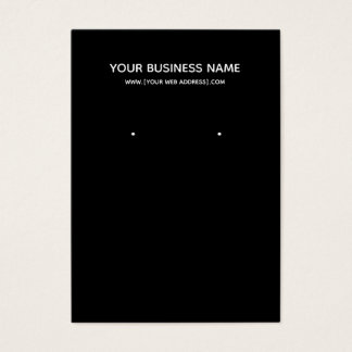 Eenvoudig, modern, zwart, aangepast Visitekaartje