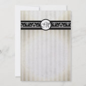 Eenvoudig  Modern Zwart en Beige Kaart (Achterkant)