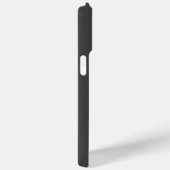 Eenvoudig Modern Zwart Initiaal Monogram Case-Mate iPhone Case (Achterkant / Rechts)