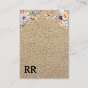 Eenvoudig modern zwart kraftpapier zwart monogram visitekaartje