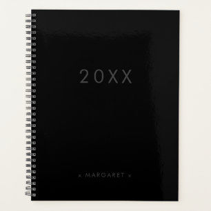 Eenvoudig, modern, zwart, persoonlijk planner