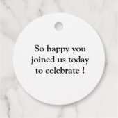 Eenvoudig Modern Zwart & Wit Afstuderen Dank u lab Bedankjes Labels (Achterkant)