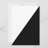 Eenvoudig modern zwart-wit bespaart de datum waaro kaart (Achterkant)