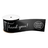 Eenvoudig Modern Zwart Wit Logo Zakelijk Script Lint (Spoel)