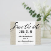 Eenvoudig Modern Zwart-Wit Save The Date Aankondigingskaart (Staand voorkant)