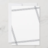 Eenvoudig Modern Zwart-Wit Verjaardagsfeest Kaart (Achterkant)